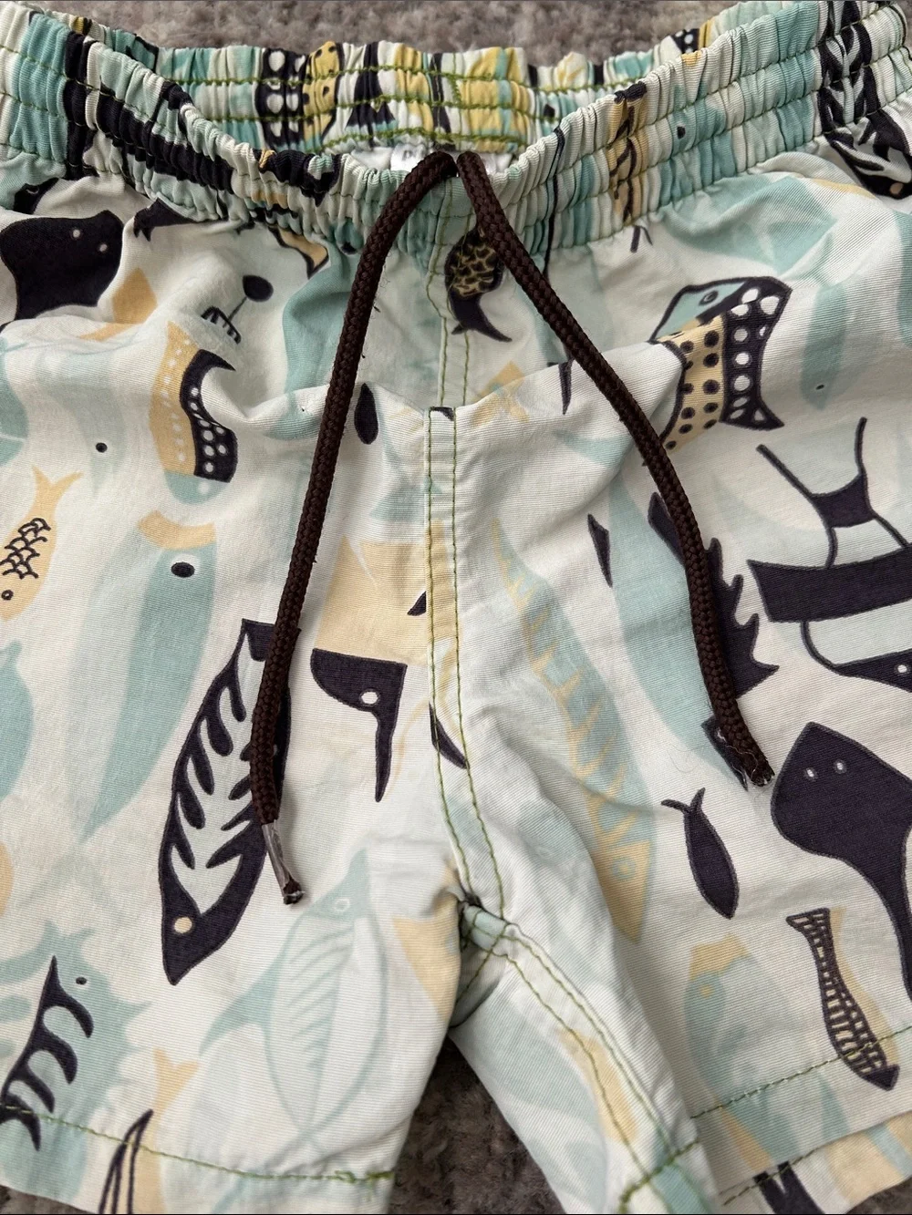 Patagonia Kids Fish Pattern Shorts